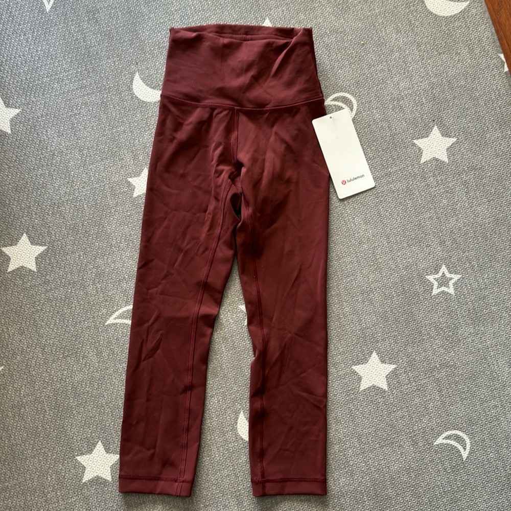 NWT Lululemon Wunder Train HR Crop 21” size 2